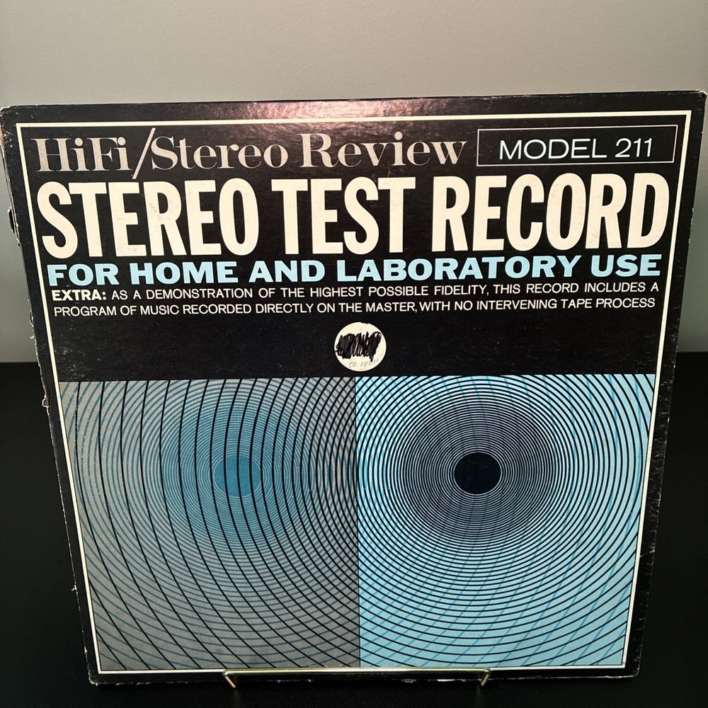 Stereo Test Record for Home and Laboratory Use LP-Model 211 With Insert! (VG)